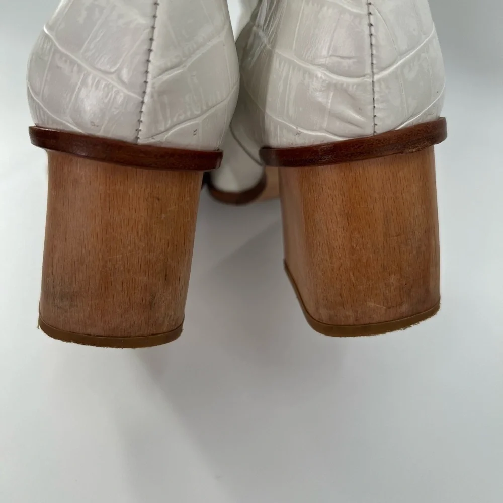 Paloma Wool Emilia Croc Embossed Leather Boots